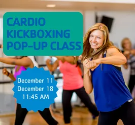Try out a cardio kickboxing class at the Y!