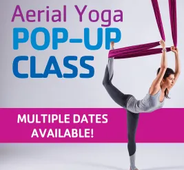 Try an Aerial Yoga class at the Appleton YMCA!