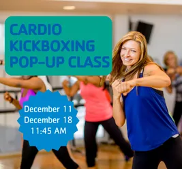 Try out a cardio kickboxing class at the Y!