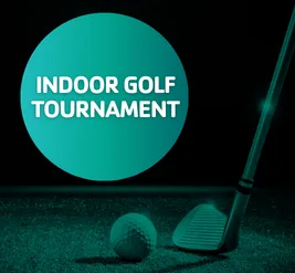 Indoor golf at the Y