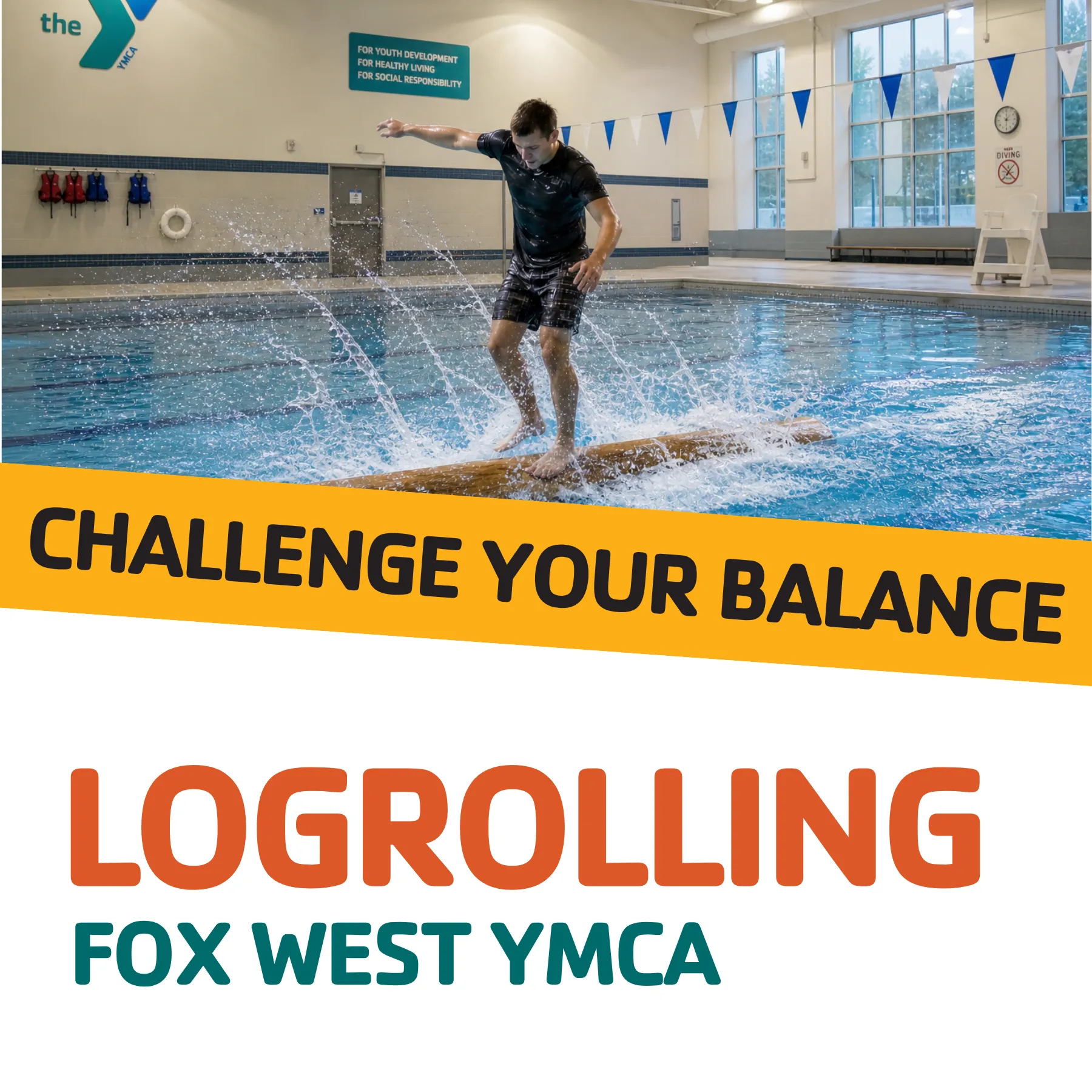 Logrolling at the Fox West YMCA