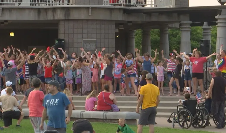 Families dance the night away at Neenah’s Pajama Jam