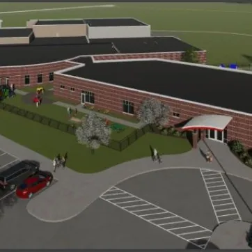 Rendering of Fox West YMCA Child Care Expansion