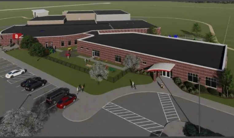 Rendering of Fox West YMCA Child Care Expansion