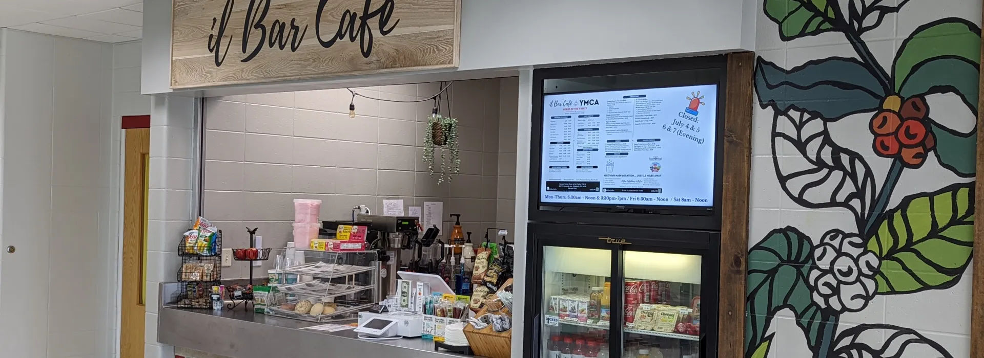 il Bar Cafe now open at Heart of the Valley YMCA!